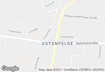 Karte mit Standort von Bäckerei Brinkhege Bad Iburg