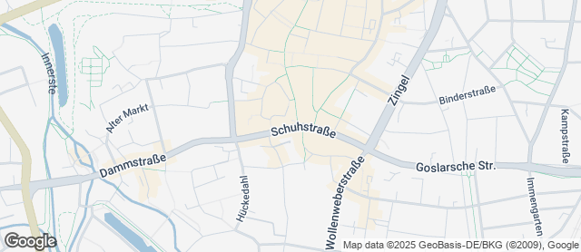 Karte mit Standort von Hildesheimer Stadtbäckerei Café Engelke GmbH
