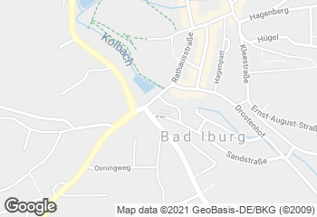 Karte mit Standort von Bäckerei Rahe (Bad Iburg)