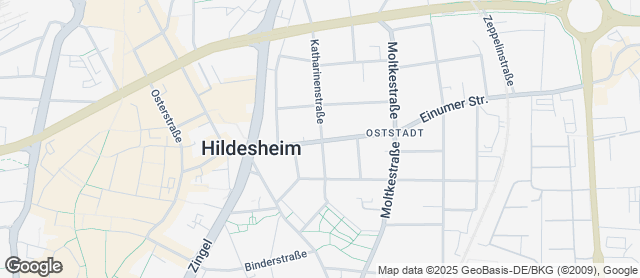 Karte mit Standort von Hildesheimer Stadtbäckerei Café Engelke GmbH