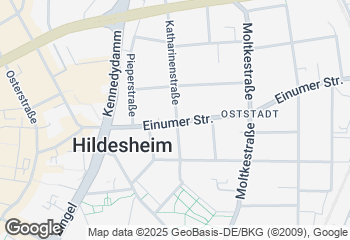 Karte mit Standort von Hildesheimer Stadtbäckerei Café Engelke GmbH