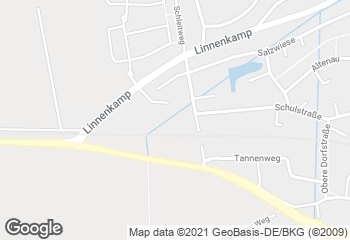 Karte mit Standort von Bäckerei Landbäckerei Grube