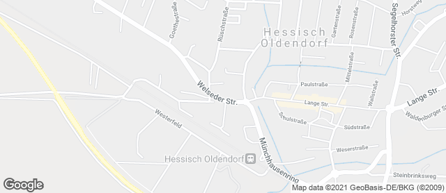 Karte mit Standort von Bäckerei Konditorei Mensing
