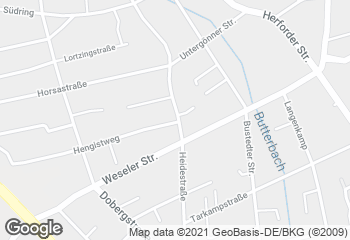 Karte mit Standort von Bäckerei Berg GmbH & Co. KG