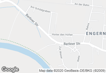 Karte mit Standort von Bäckerei Bredow, Filiale Engern