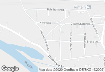 Karte mit Standort von Bäckerei Bredow, im Toom-Baumarkt