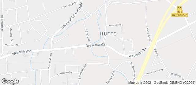 Karte mit Standort von Bäckerei Heidenreich