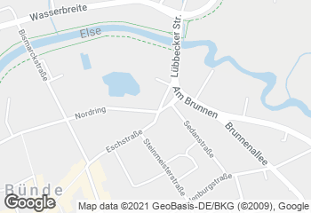 Karte mit Standort von Bäckerei Erdbrügger
