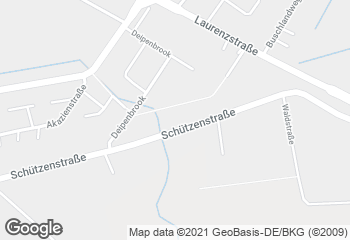 Karte mit Standort von Bäckerei-Konditorei Bäumer e.K.