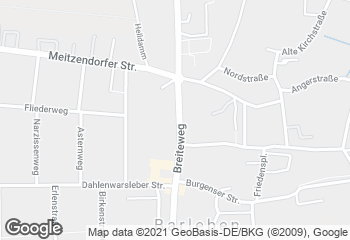 Karte mit Standort von Bäckerei Düsedau
