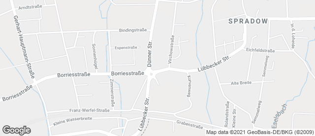 Karte mit Standort von Bäckerei Erdbrügger