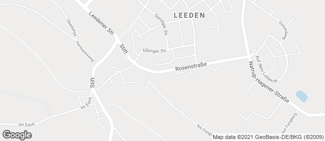 Karte mit Standort von Bäckerei Blömker in Leeden