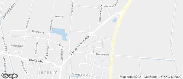 Karte mit Standort von Calenberger Backstube Oppenborn OHG in Harsum