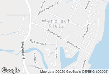 Karte mit Standort von Bäckerei Dreißig GmbH & Co. KG  Cafe Wendisch Rietz