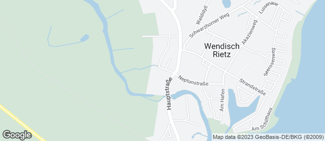 Karte mit Standort von Bäcker Wahl Wendisch-Rietz