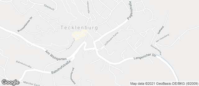 Karte mit Standort von Bäckerei Werning - Tecklenburg