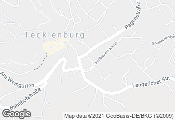 Karte mit Standort von Bäckerei Werning - Tecklenburg