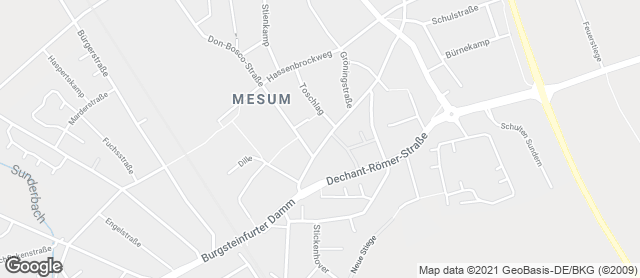 Karte mit Standort von Bäckerei Werning - Mesum