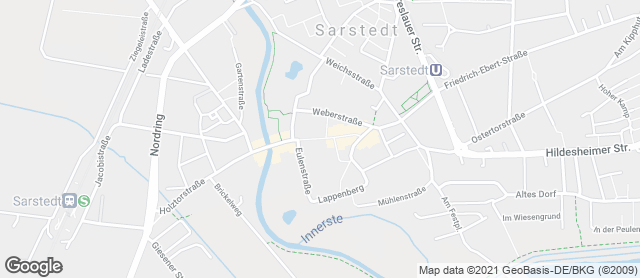 Karte mit Standort von Calenberger Backstube Oppenborn OHG in Sarstedt