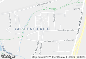 Karte mit Standort von Bäckerei Kretzschmar