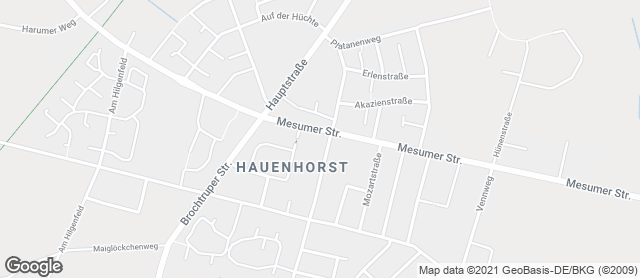 Karte mit Standort von Bäckerei Werning - Hauenhorst
