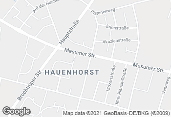 Karte mit Standort von Bäckerei Werning - Hauenhorst