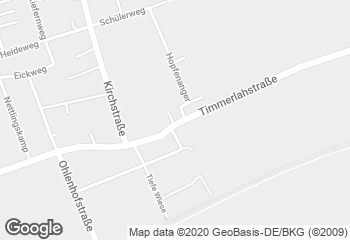 Karte mit Standort von Bäckerei und Konditorei Kretzschmar Timmerlah