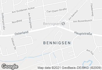 Karte mit Standort von Calenberger Backstube Oppenborn OHG in Bennigsen