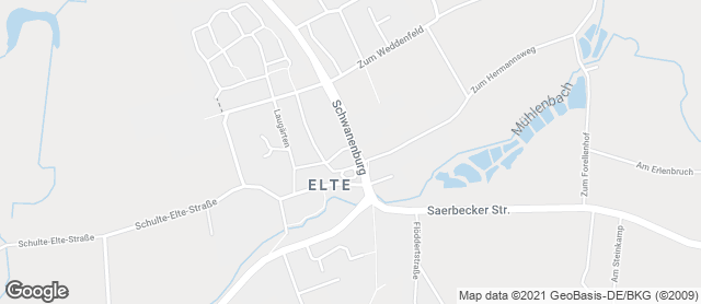 Karte mit Standort von Bäckerei Werning - Elte