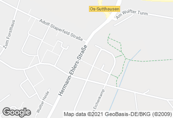Karte mit Standort von Bäckerei Wellmann