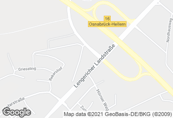 Karte mit Standort von Bäckerei Wellmann