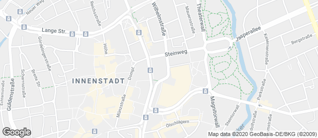 Karte mit Standort von Bäckerei Kretzschmar am Bohlweg
