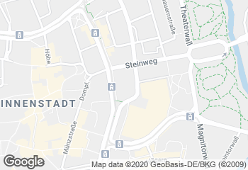 Karte mit Standort von Bäckerei Kretzschmar am Bohlweg