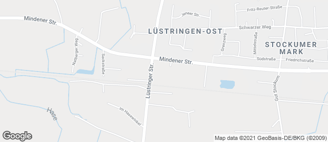 Karte mit Standort von Bäckerei Brinkhege - Treffpunkt Backstube