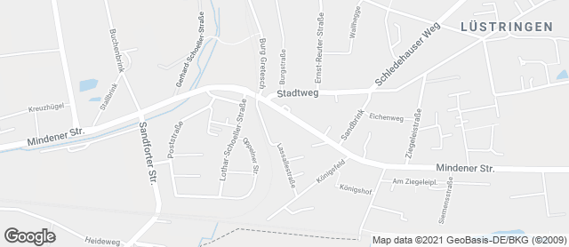 Karte mit Standort von Bäckerei Rahe