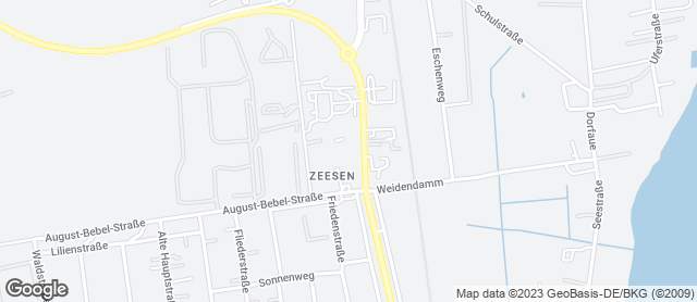 Karte mit Standort von Bäcker Wahl Zeesen NETTO