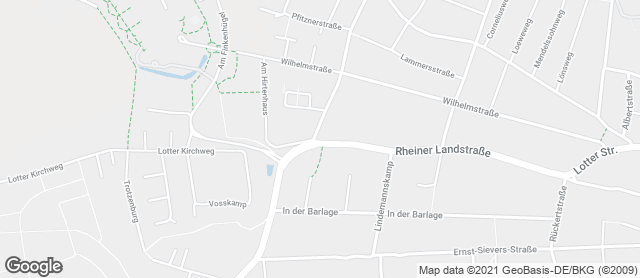 Karte mit Standort von Bäckerei Brinkhege Treffpunkt Weststadt