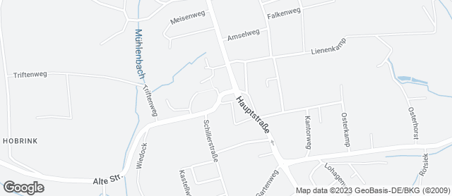 Karte mit Standort von Bäckerei, Konditorei & Cafe Lehrmann