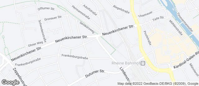 Karte mit Standort von Bäckerei Sundag GmbH & Co. KG / Lindenstraße Rheine