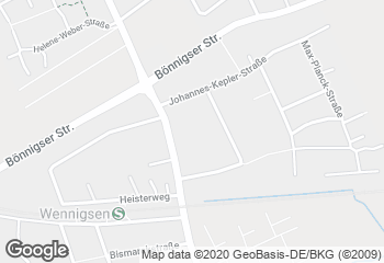 Karte mit Standort von Bäckerei Hünerberg
