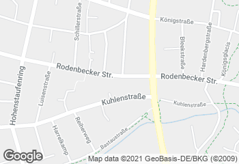 Karte mit Standort von Bäckerei Redeker