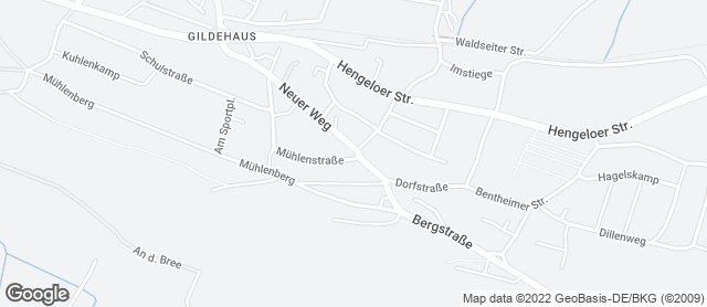 Karte mit Standort von Bäckerei Sundag GmbH & Co. KG / Gildehaus