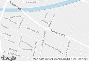 Karte mit Standort von Bäckerei Schlomann
