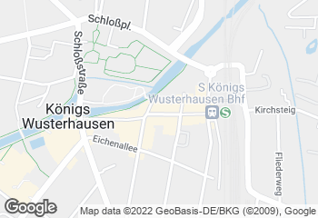 Karte mit Standort von Merzdorfer Landbrot Wochenmarkt Königs Wusterhausen