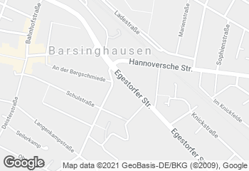 Karte mit Standort von Bäckerei Hanisch