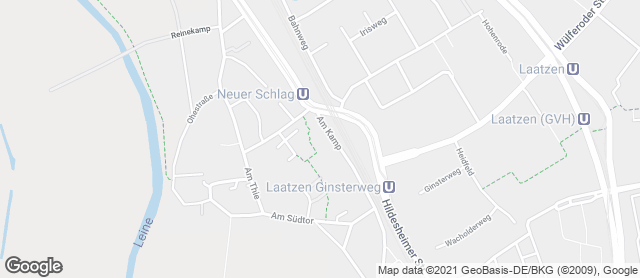 Karte mit Standort von Bäckerei Hanisch