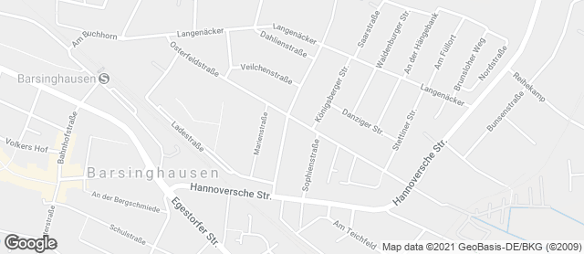 Karte mit Standort von Bäckerei Hünerberg