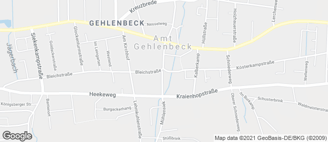 Karte mit Standort von Bäckerei Oltersdorf
