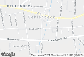 Karte mit Standort von Bäckerei Oltersdorf