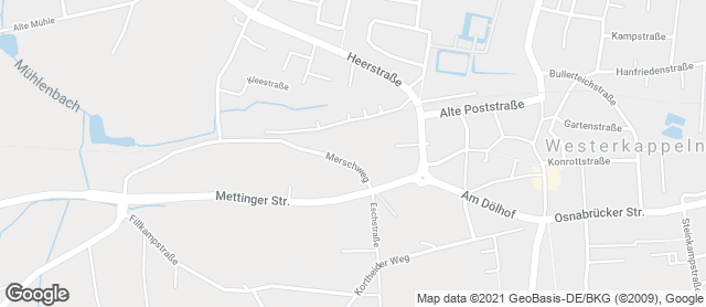 Karte mit Standort von Bäckerei Wellmann